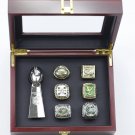 1948/1949/1960/1980/2004/2017 Philadelphia Eagle Ring +NFL Trophy