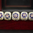 A Set Houston Astros 2017 World Series Championship rings 5 Player Nam