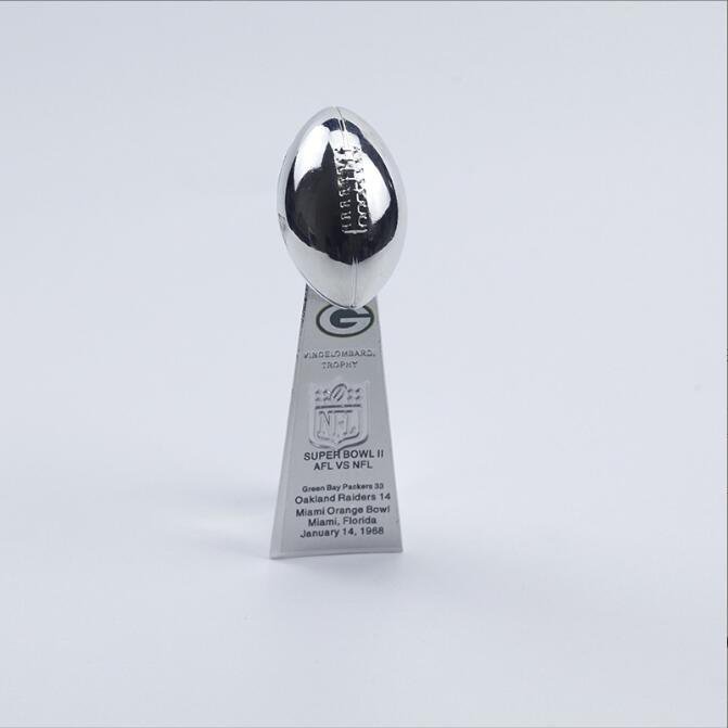 Green Bay Packers II Super Bowl Championship VINCE LOMBARDI Trophy 10c