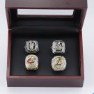 Size 11 LeBron James Basketball Championship rings With Wooden Display