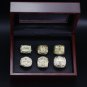 A Set Los Angeles Lakers Basketball Championship rings 6Pcs With Woode