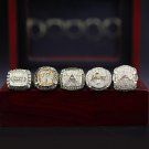 A Set Los Angeles Lakers Kobe Bryant Basketball Championship rings 5Pc