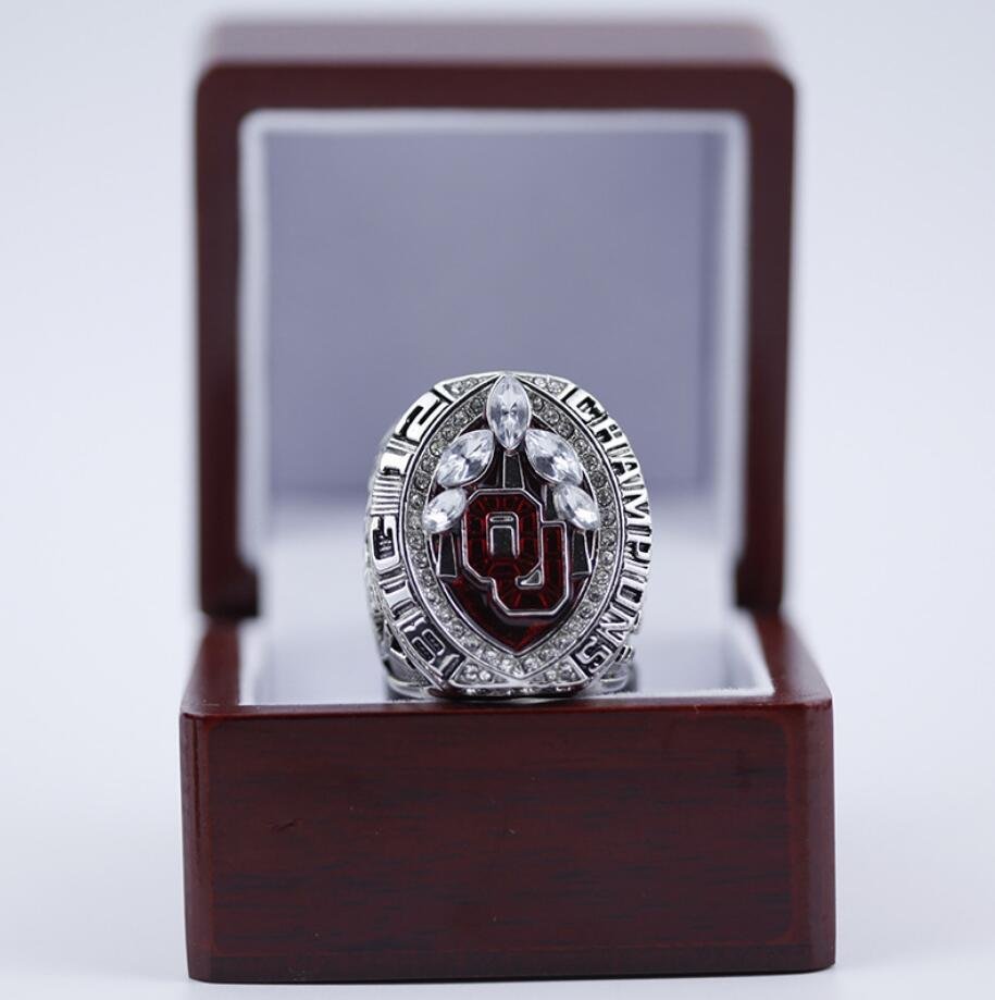Size 11 Oklahoma Sooners 2019 NCAA Big 12 Championship ring With Woode
