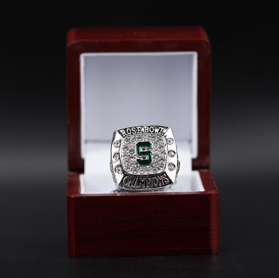 Size 11 Michigan State Spartans 2014 Rose Bowl Championship ring With