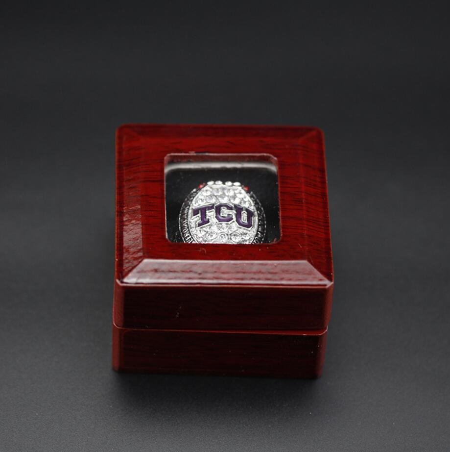 Size 11 TCU Horned Frogs 2016 Alamo Bowl Championship ring With Wooden