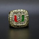 Size 11 Miami Hurricanes 1991 National Championship ring Fans Gift
