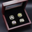 A Set Minnesota Vikings 1969 1973 1974 1976 NFC Championship Rings Wit
