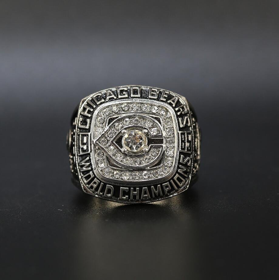 Size 11 Chicago Bears 1985 Super Bowl Championship Silver Ring PAYTON