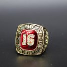 Size 11 San Francisco 49ers 2000 Joe Montana Championship Ring Fans Gi