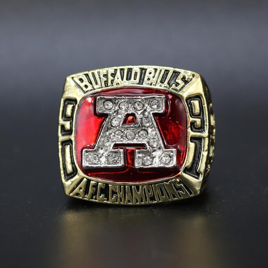 Size 11 Buffalo Bills 1991 AFC Championship Ring Fans Gift