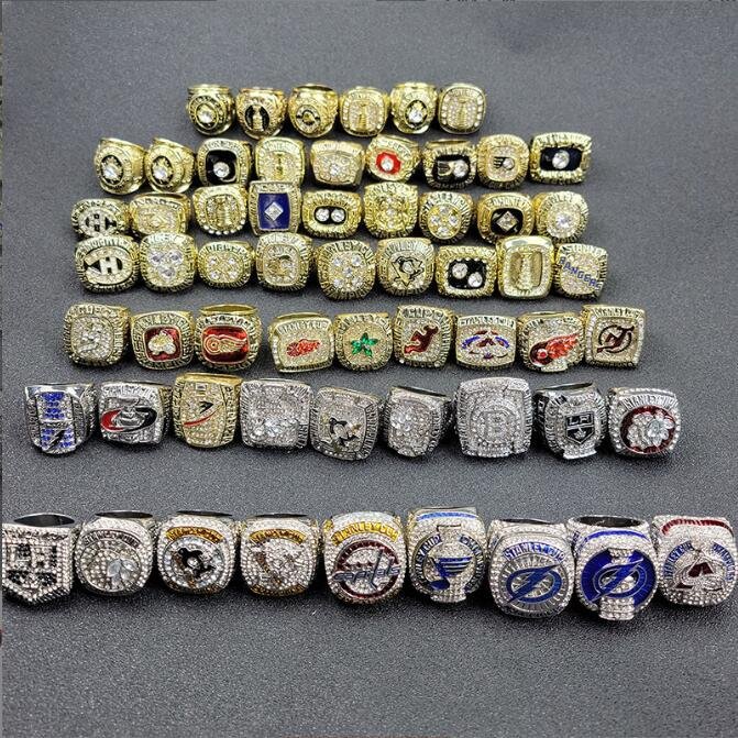 60Pcs Stanley Cup Championship rings Size 11 Fans Gift