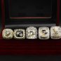 A Set Pittsburgh Penguins Stanley Cup Championship rings 5Pcs With Woo