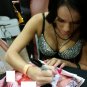 Porn Star Megan Rain signed XXX 8x10 Photo -PROOF- -CERTIFICATE- (A0079)