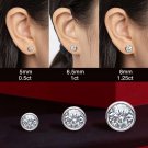 5MM Round Cut Created Diamond Stud Earrings