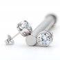 5MM Round Cut Created Diamond Stud Earrings