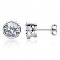 5MM Round Cut Created Diamond Stud Earrings