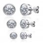 5MM Round Cut Created Diamond Stud Earrings