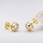 5MM Round Cut Created Diamond Stud Earrings