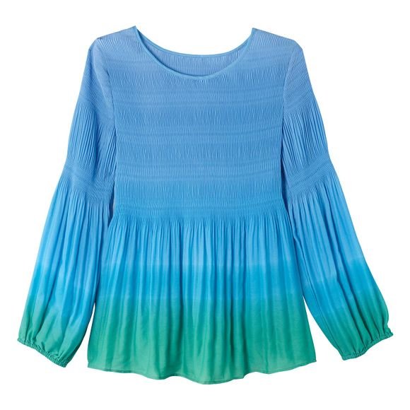 Smocked Ombr&Atilde;&copy; Top