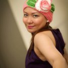 Timeless Fashion Crochet Hats Handmade By Lyn Beanies for Women Props for Women with Rose