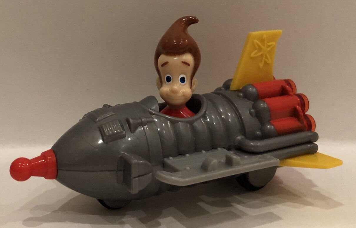 2003 Nickelodeon JIMMY NEUTRON Rocket Ship Vehicle Wendys Kids Meal Toy