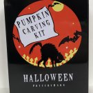 NEW Pottery Barn Halloween Tin storage box 11 complete Pumpkin Carving tool Kit