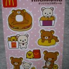 Rilakkuma McDonald's Happy Set Seal Sticker San-x