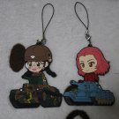 Anime Girls und Panzer Rubber Keychain cosplay figure strap charm