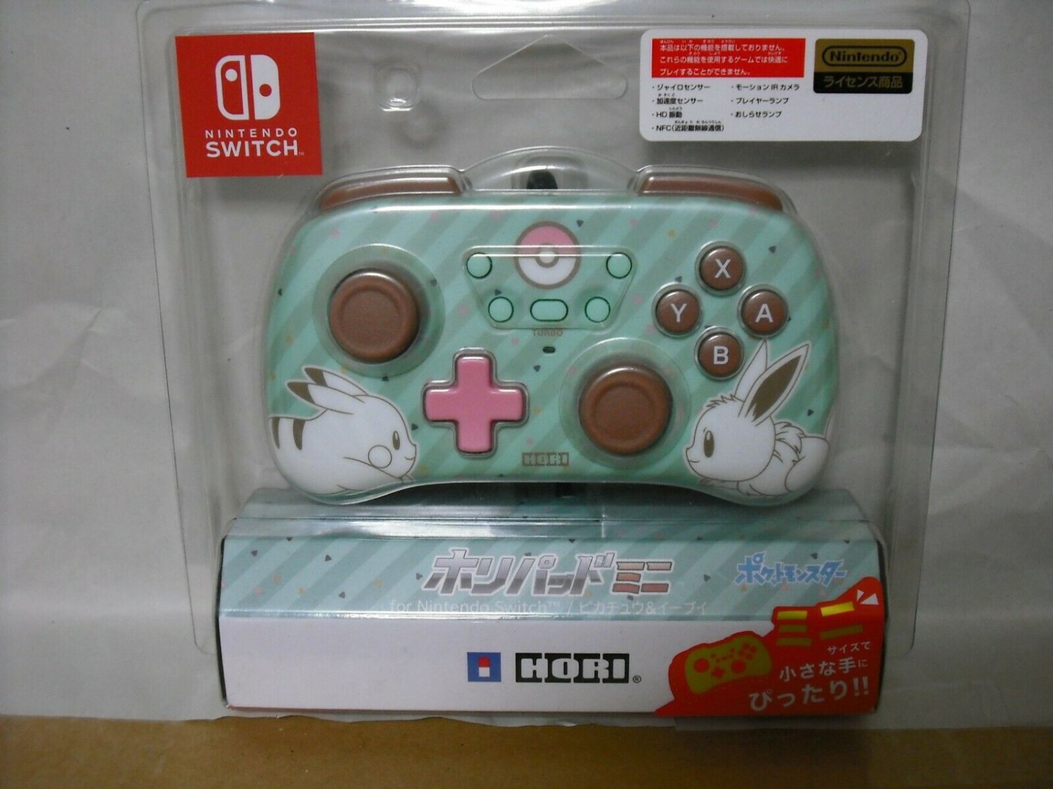 Nintendo Switch Controller Horipad Mini Pokémon Gamepad - Pikachu & Eevee