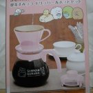 Sumikko Gurashi Tea-Coffee Pot Set Pot, lid, dripper Pink San-x Anime Japan