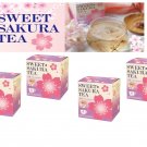 Cherry blossom Sweet Sakura Tea Bag 4 bags in Box ( 4 pack ) Japan