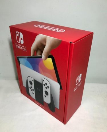 Nintendo Switch (OLED) with White Joy-Con