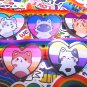 LGBTQ+ Heart Shaped Pride Flag Cat Acrylic Charm keychain  | DIY Craft Supplies, Party Cake Decor