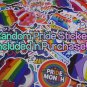 LGBTQ+ Heart Shaped Pride Flag Cat Acrylic Charm keychain  | DIY Craft Supplies, Party Cake Decor
