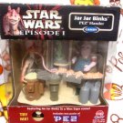 Star Wars Ep 1 Jar Jar Binks Pez Hander Hasbro 1999 Vintage Battery works Star Wars Ep 1 Jar Jar Binks Pez Hander Hasbro 1999 Vintage Battery works
