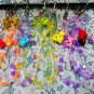 Beaded Mobile Charm Ribbon Heart Love Strap Keychain Charms Beads Kawaii