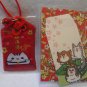 Japanese Omamori Good Luck Prayer Charm Amulet Pouch with Bell japanese