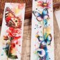 16 Watercolor Butterfly Flower Bookmarks | Gift for Book Lovers