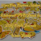 Yellow Cartoon yellow Stickers (25pcs Waterproof PVC Decals) for DIY Crafts, Journals, Water Bottles Yellow Cartoon yellow Stickers (25pcs Waterproof PVC Decals) for DIY Crafts, Journals, Water Bottles