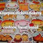 Kogepan stickers Japanese characters: Bakery cartoon, burnt bread for journaling, DIY projects