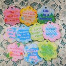Inspirational Quotes Charms Decorative Acrylic Pendant (DIY Keychain Supply) Craft charms Inspirational Quotes Charms Decorative Acrylic Pendant (DIY Keychain Supply) Craft charms