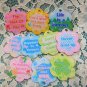 Inspirational Quotes Charms Decorative Acrylic Pendant (DIY Keychain Supply) Craft charms