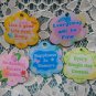 Inspirational Quotes Charms Decorative Acrylic Pendant (DIY Keychain Supply) Craft charms