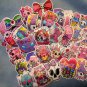 50pcs Gothic Pastel Cat Doll Stickers: Halloween Party Decor, Card Making Crafts