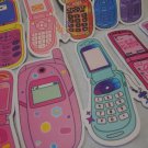 Retro Mobile Phone Cellphone Stickers : Vintage flip phones Decals Scrapbooking Kids crafts Retro Mobile Phone Cellphone Stickers : Vintage flip phones Decals Scrapbooking Kids crafts