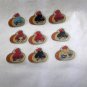 Blue Lock Charms strawberries cream puffs Acrylic Craft Charms Keychain Diy supply Cake toppers