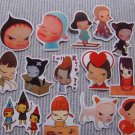 25pcs Japanese Girl Cartoon amusing Meme Graffiti Stickers Crafts scrapbook stickers