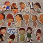 25pcs Japanese Girl Cartoon amusing Meme Graffiti Stickers Crafts scrapbook stickers