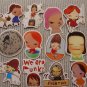 25pcs Japanese Girl Cartoon amusing Meme Graffiti Stickers Crafts scrapbook stickers