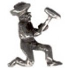 Minor W Pick Axe  Pewter Mini Figurines Lot of 5